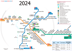 Rome Metro map January 2024